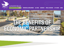 Tablet Screenshot of ecodevlewisville.com